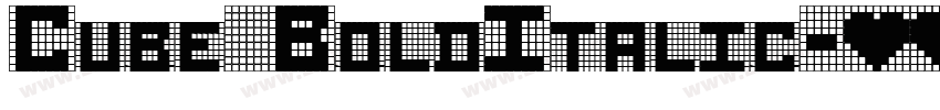 Cube BoldItalic字体转换